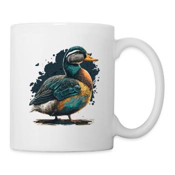 Illustration de canard - Mug blanc - blanc - Droite