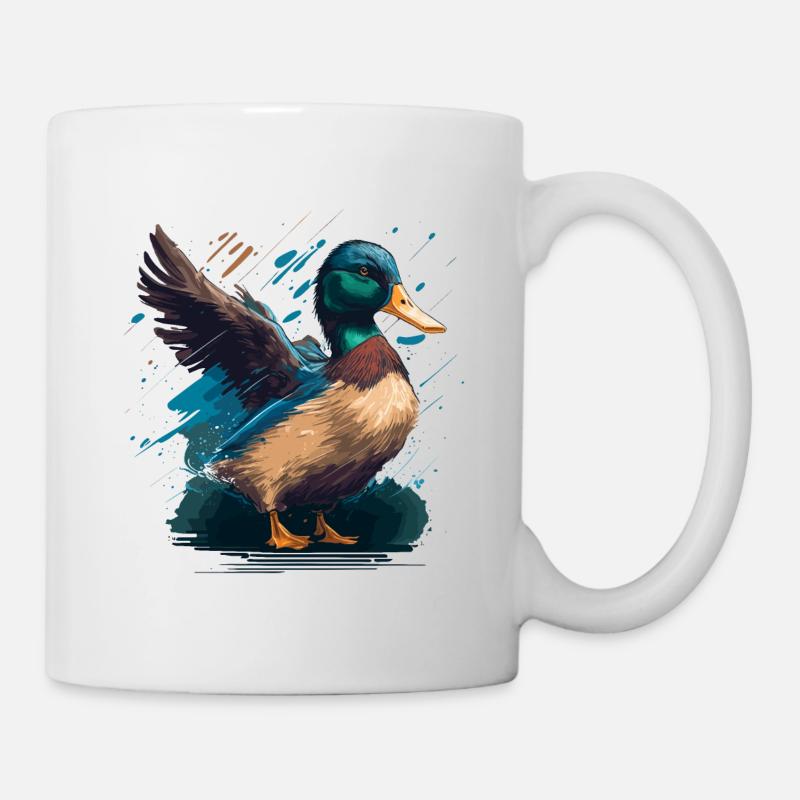 Duck with wings - Mug - white