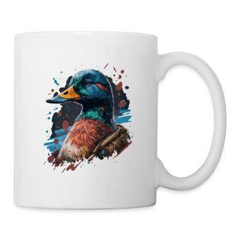 Jäger Ente - Tasse - Weiß - Rechts