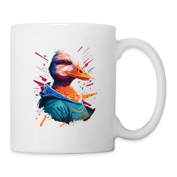 Canard Pop Art - Mug blanc - blanc - Droite