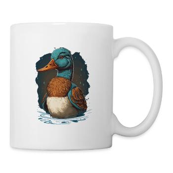 Tête de canard - Mug blanc - blanc - Droite