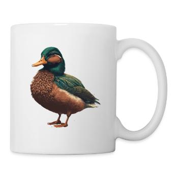 Detaillierte Ente - Tasse - Weiß - Rechts