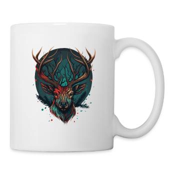 Liebe zu Hirschen - Tasse - Weiß - Rechts