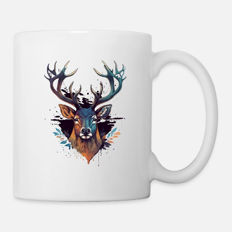 Cerf - Mug blanc - blanc