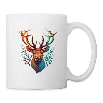 Niedliches Reh - Tasse - Weiß - Rechts