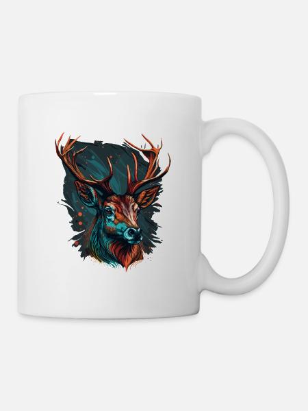 Hirschliebhaber - Tasse - Weiß