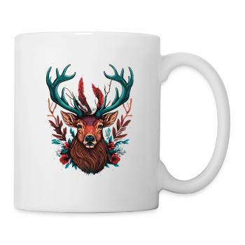 Cerf - Mug blanc - blanc - Droite