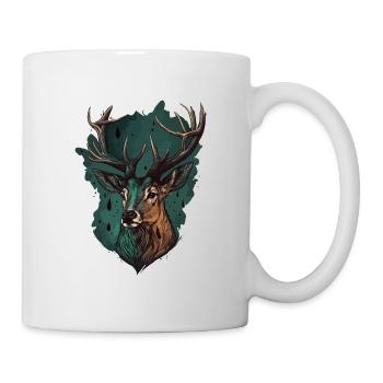 Drôle de cerf - Mug blanc - blanc - Droite