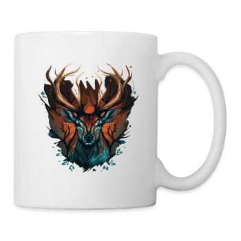 Chasse au cerf - Mug blanc - blanc - Droite