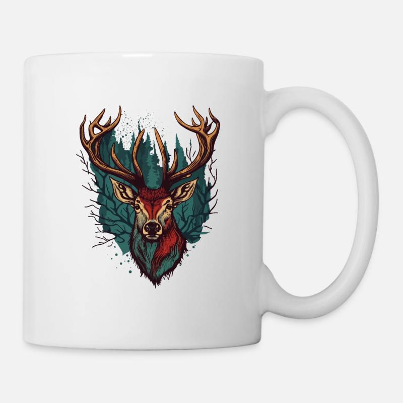 Amoureux du wapiti - Mug blanc - blanc