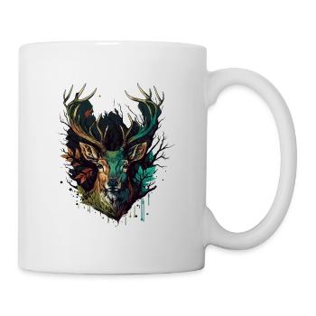 Geweih Liebhaber - Tasse - Weiß - Rechts