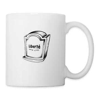 Mort de la liberté - Mug blanc - blanc - Droite