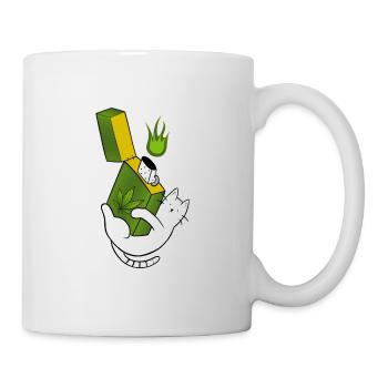 Chatnnabis ganchatman Cannabis-Feuerzeug - Tasse - Weiß - Rechts
