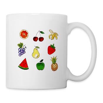Des fruits - Mug blanc - blanc - Droite