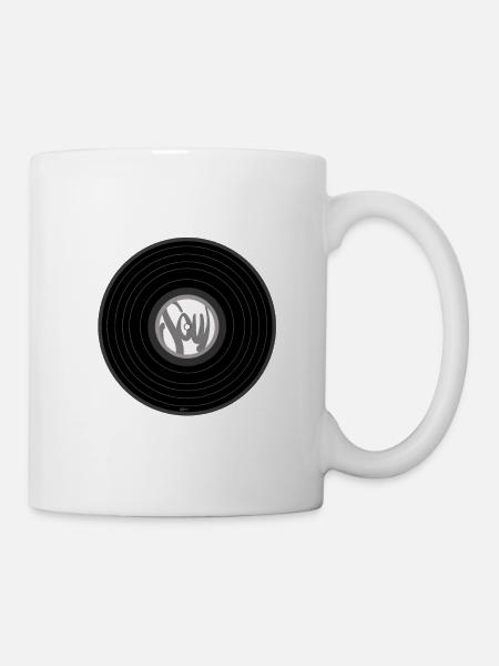 Vinyl - Tasse - Weiß