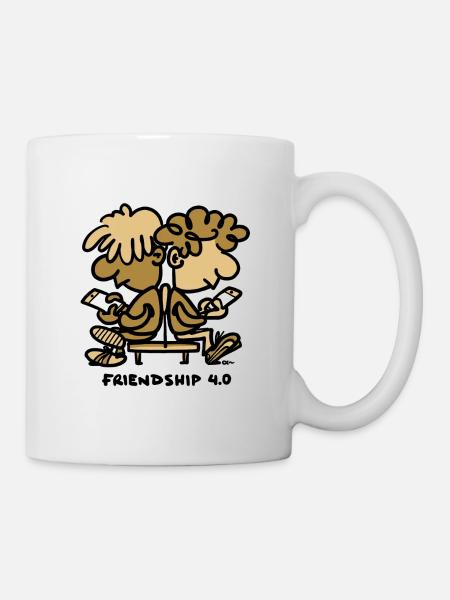 Amitié 4.0 - Mug blanc - blanc