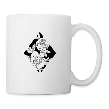 Roses Linie Kunstdiamant - Tasse - Weiß - Rechts