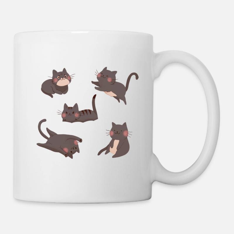 Black Cat Crew - Mug - white