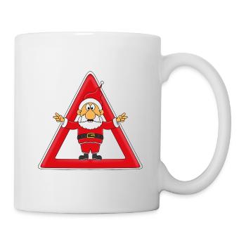 ACHTUNG WEIHNACHTSMANN - WEIHNACHTEN - Tasse - Weiß - Rechts