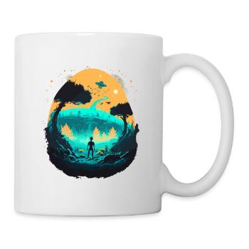 Verrückte Welt - Tasse - Weiß - Rechts