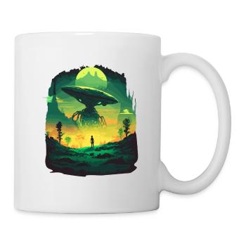 world ufo day - Mug - white - Right