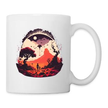 Es ist da draußen - Tasse - Weiß - Rechts