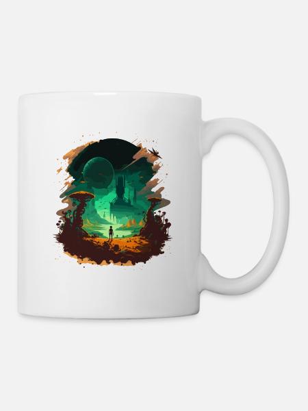 Raum - Tasse - Weiß