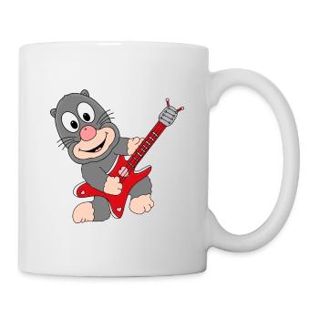 MAULWURF - GITARRE - MUSIK - LIEBE - TIER - Tasse - Weiß - Rechts