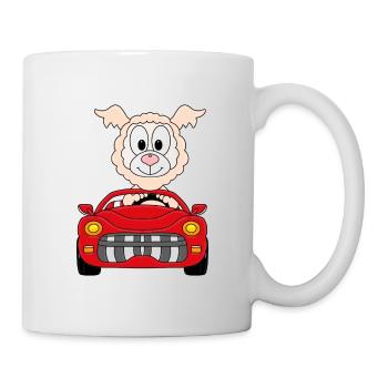 LAMA - ALPAKA - AUTO - TIER - TIERISCH - Tasse - Weiß - Rechts