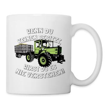 Unimog - Oldtimer - Offroad - 4x4 - MB Trac - Tasse - Weiß - Rechts
