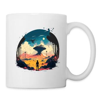 Diese Welt - Tasse - Weiß - Rechts