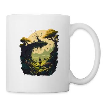 Beau paysage - Mug blanc - blanc - Droite