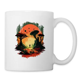 Außerirdische Pflanzen - Tasse - Weiß - Rechts
