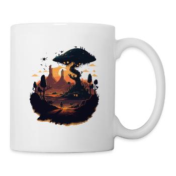 Accueil extraterrestre - Mug blanc - blanc - Droite