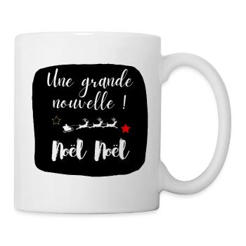 Une Grande Nouvelle - Mug blanc - blanc - Droite
