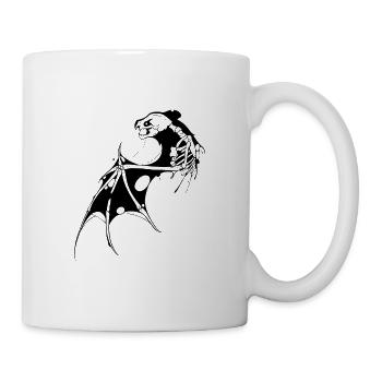 Skeleton bats - Mug - white - Right