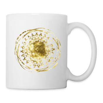 Mandala or - Mug blanc - blanc - Droite
