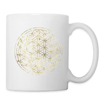 Flower of Life gold - Mug - white - Right