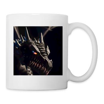 Dragon aux yeux de feu - Mug blanc - blanc - Droite