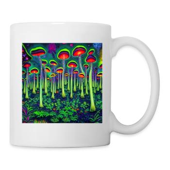 Forêt psychédélique magique - Mug blanc - blanc - Droite