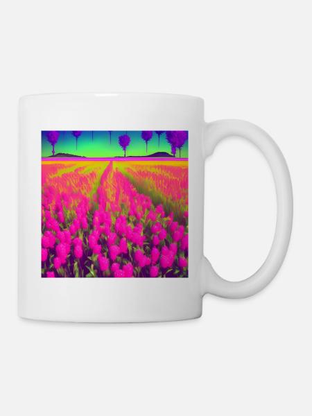 Hippy Flowers for Field Trip Ideas - Mug - white