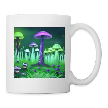 Forest of magic mushrooms - Mug - white - Right