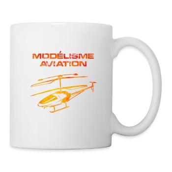 Modélisme aviation hélicoptère - Mug blanc - blanc - Droite