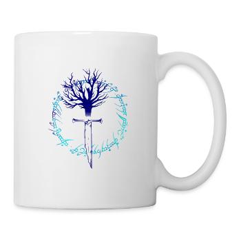 Lame elfique dotwork art - Mug blanc - blanc - Droite