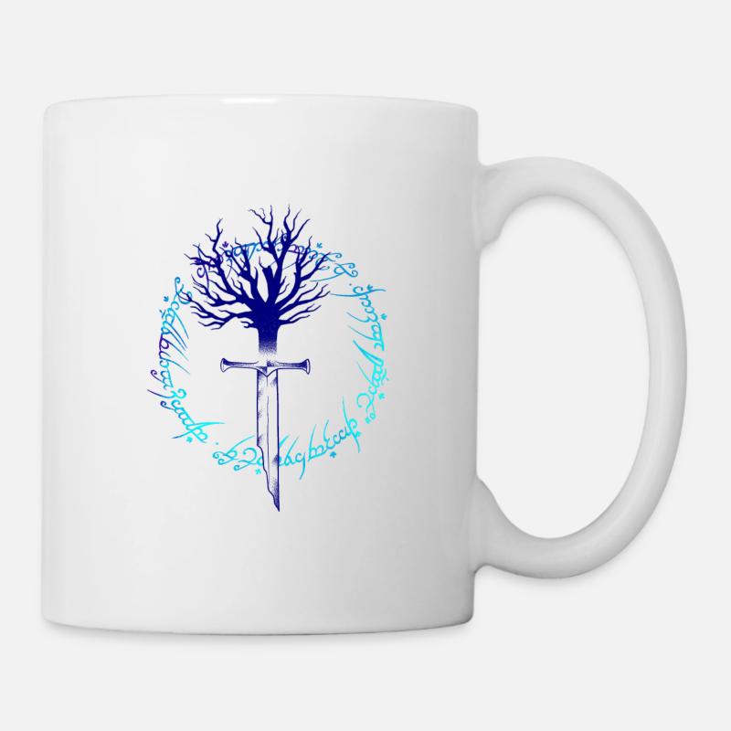Lame elfique dotwork art - Mug blanc - blanc