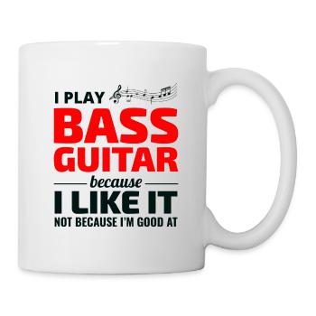 Bass Guitar Player Music Musician Bassist Funny - Mug - white - Right