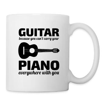 Guitariste Musicien Musicien Piano Guitariste Drôle - Mug blanc - blanc - Droite