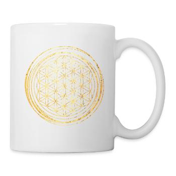 Flower of Life gold - Mug - white - Right