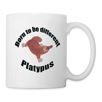 Platypus - born to be - Spirit animal - Mug - white - Right