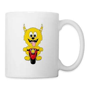 MOTORRAD - BIKER - MONSTER - TIER - TIERISCH - Tasse - Weiß - Rechts